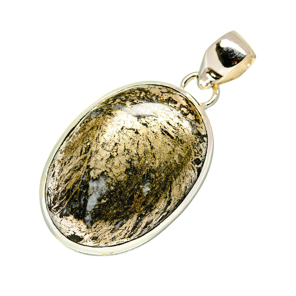 Feder Pyrite Pendants handcrafted by Anasilvercos - PD742226