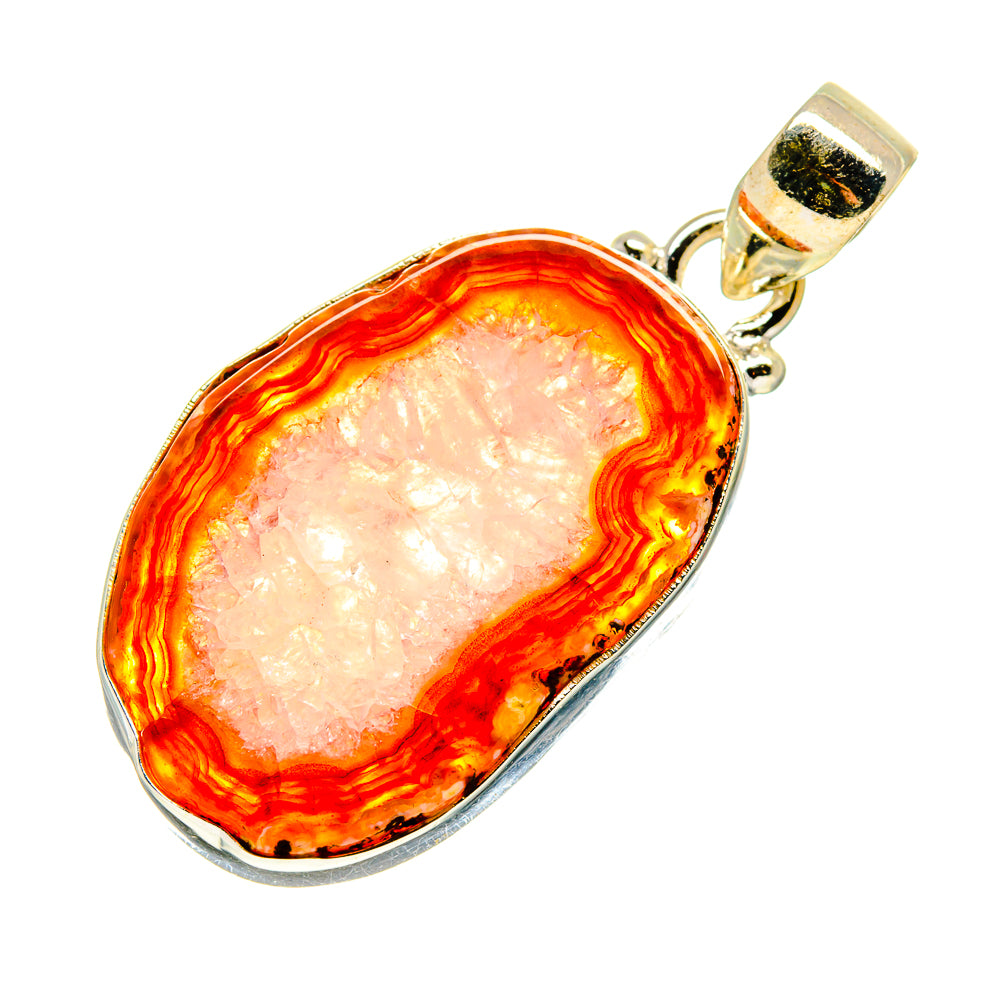 Agate Slice Pendants handcrafted by Anasilvercos - PD742236
