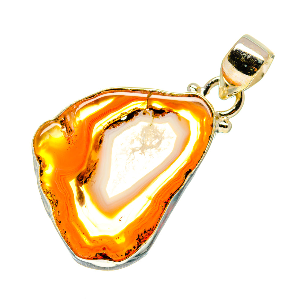 Agate Slice Pendants handcrafted by Anasilvercos - PD742315