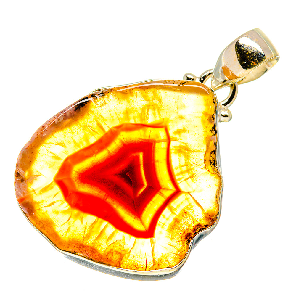 Agate Slice Pendants handcrafted by Anasilvercos - PD742322