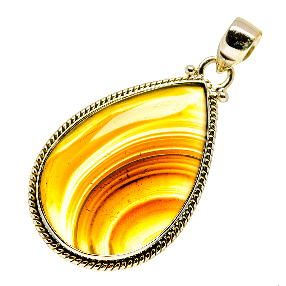 Botswana Agate Pendants handcrafted by Anasilvercos - PD742357