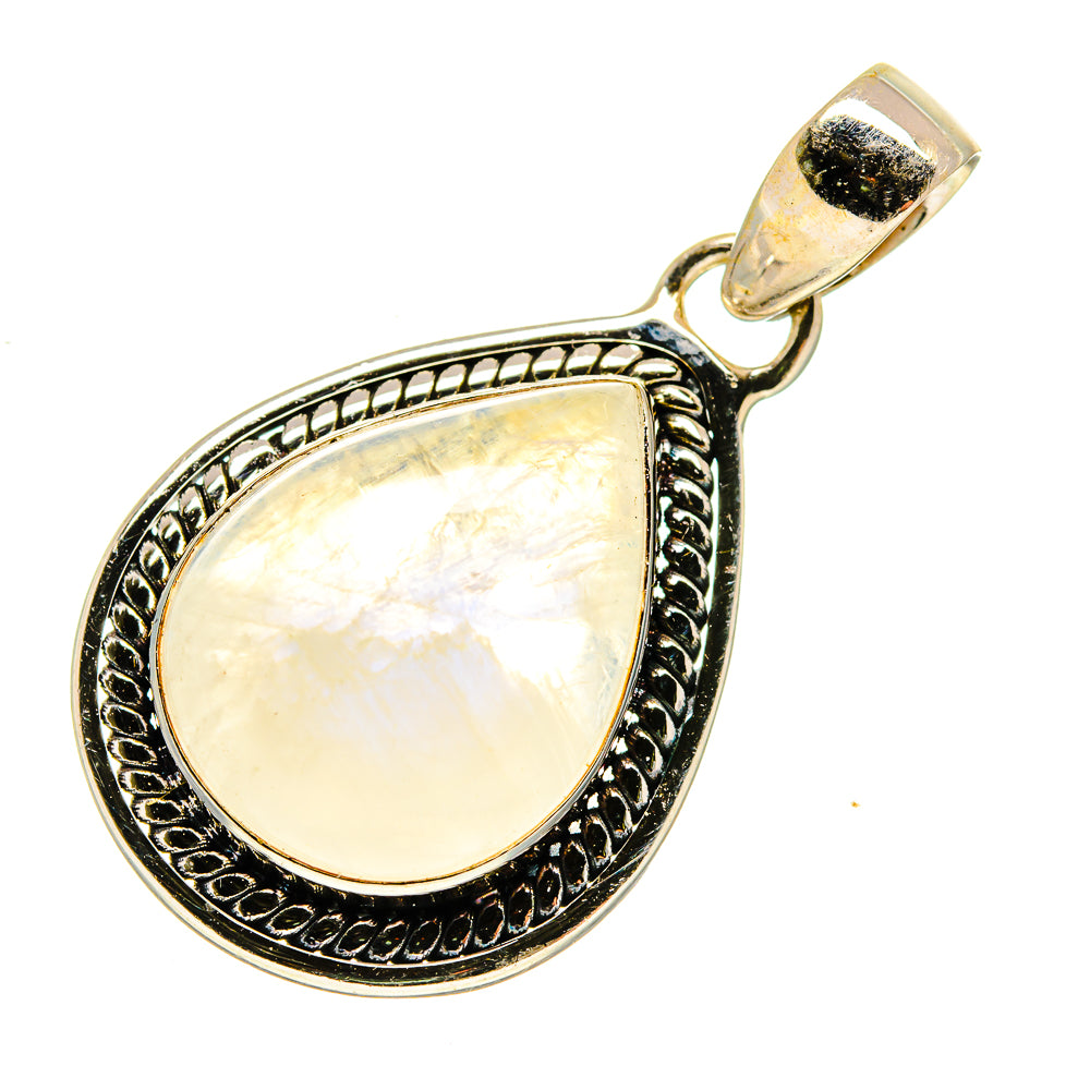 Rainbow Moonstone Pendants handcrafted by Anasilvercos - PD742393