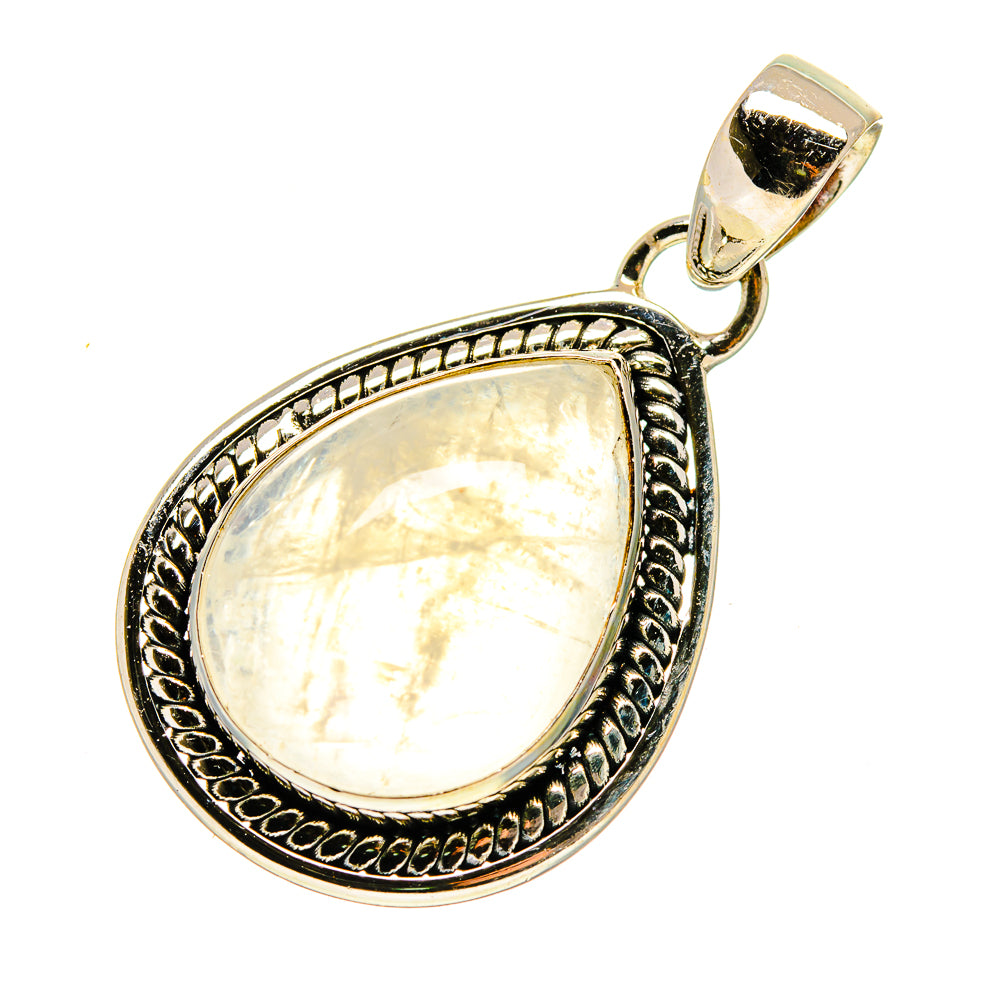 Rainbow Moonstone Pendants handcrafted by Anasilvercos - PD742527