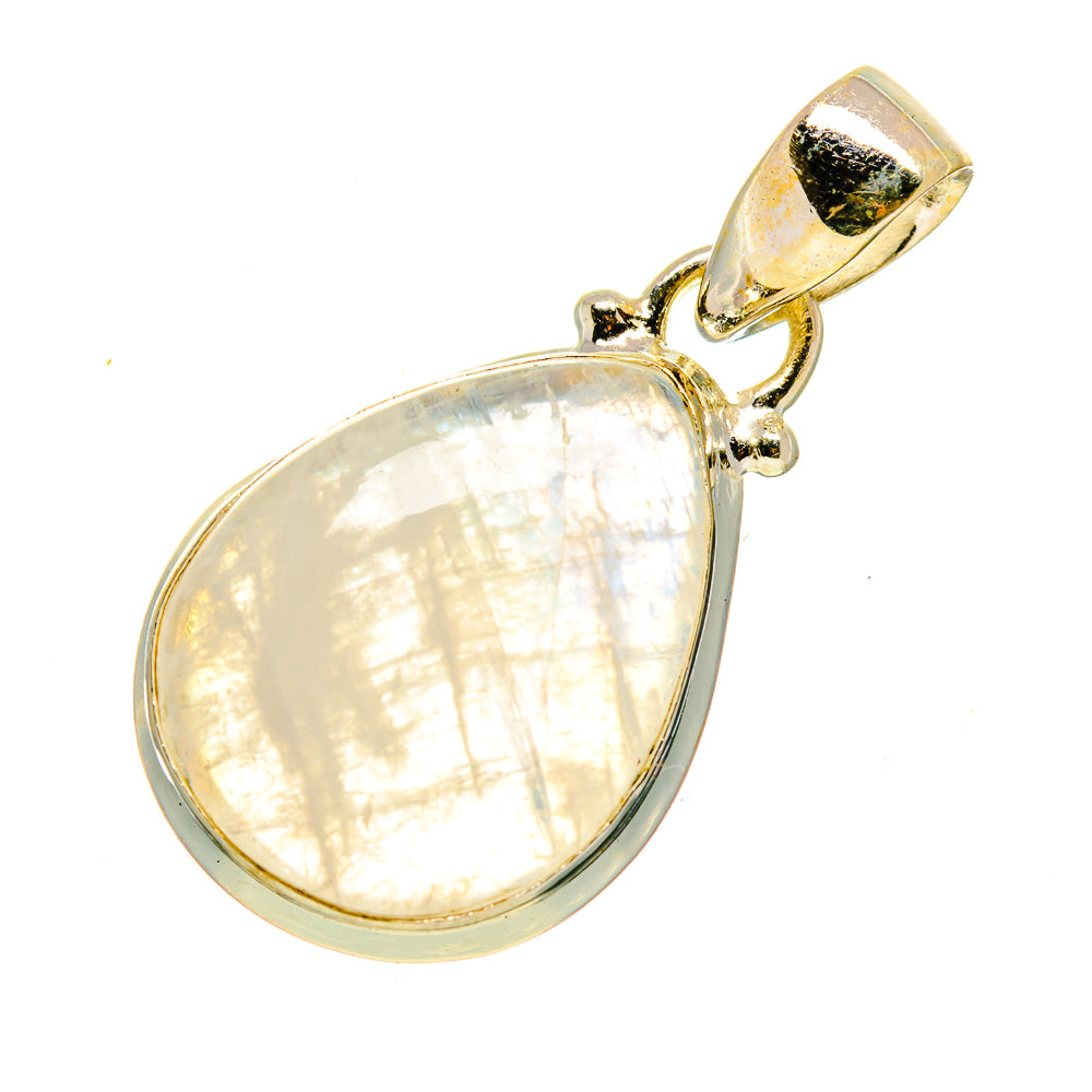 Rainbow Moonstone Pendants handcrafted by Anasilvercos - PD742534