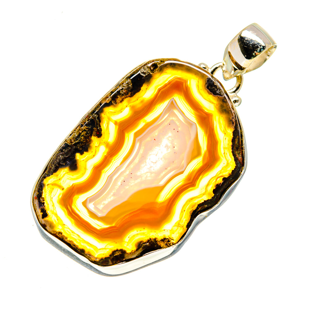 Agate Slice Pendants handcrafted by Anasilvercos - PD742617