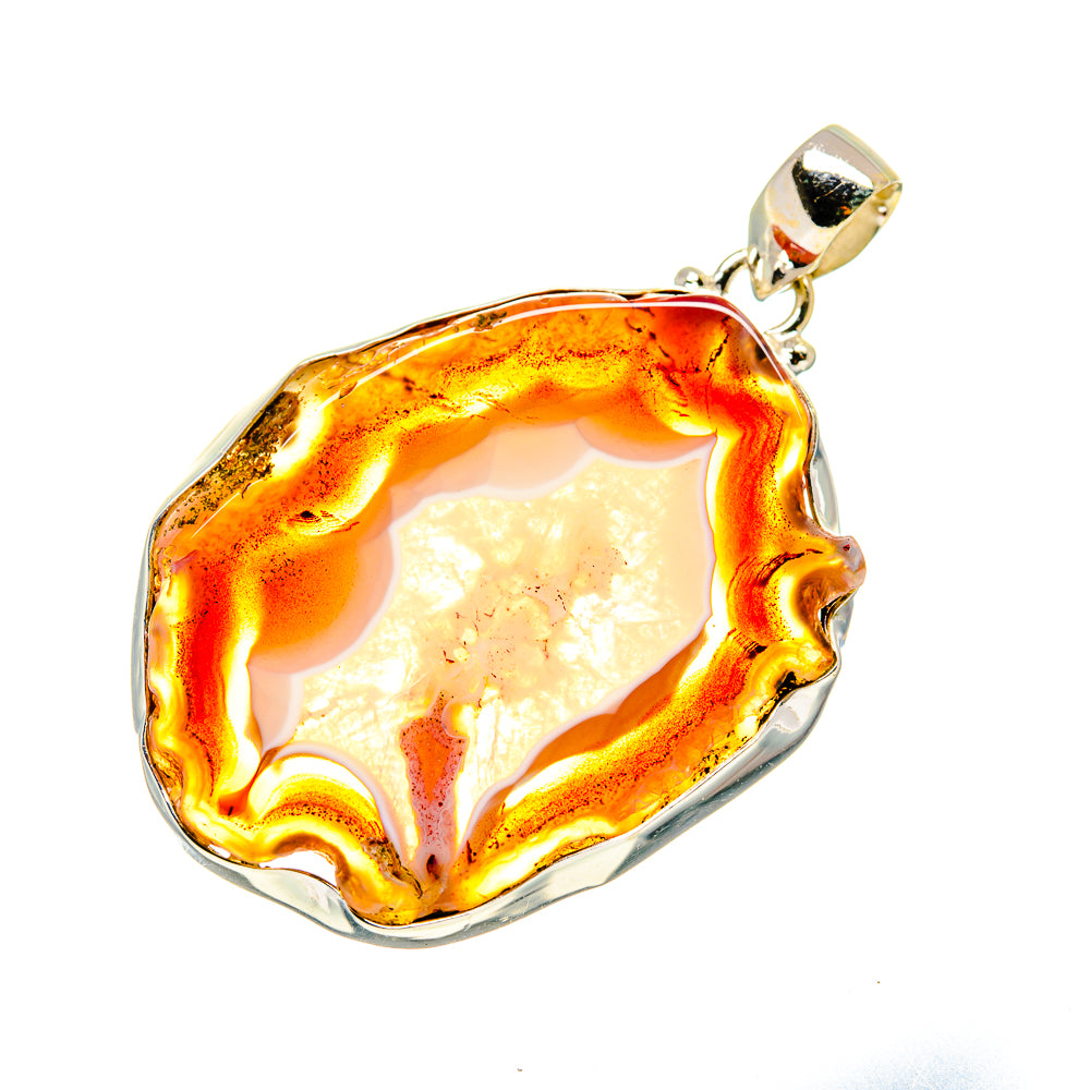 Agate Slice Pendants handcrafted by Anasilvercos - PD742634