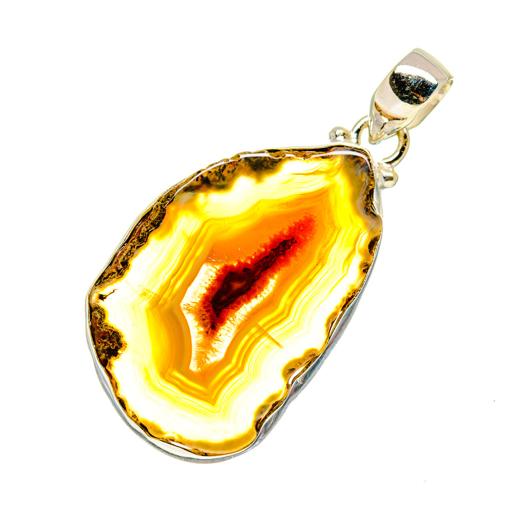 Agate Slice Pendants handcrafted by Anasilvercos - PD742672