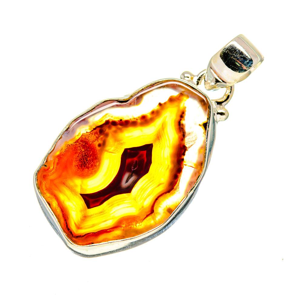 Agate Slice Pendants handcrafted by Anasilvercos - PD742725