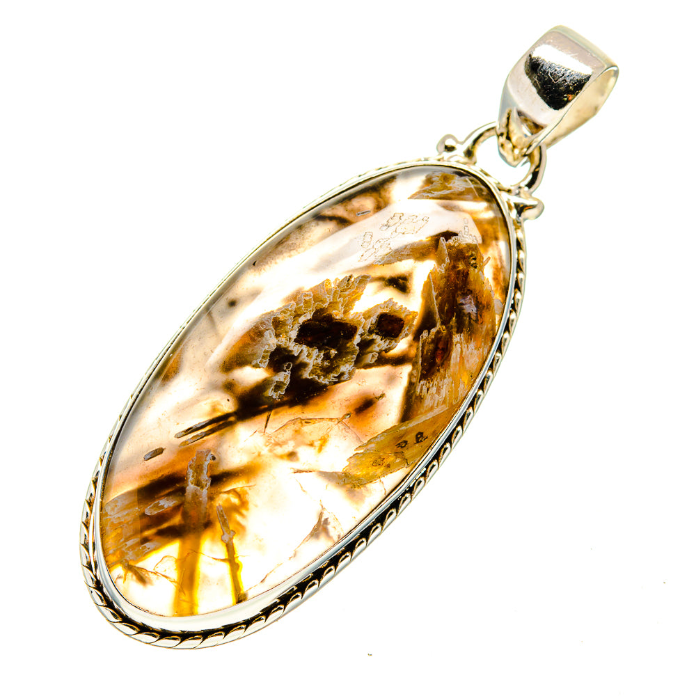 Turkish Tube Agate Pendants handcrafted by Anasilvercos - PD742811 - Photo 2