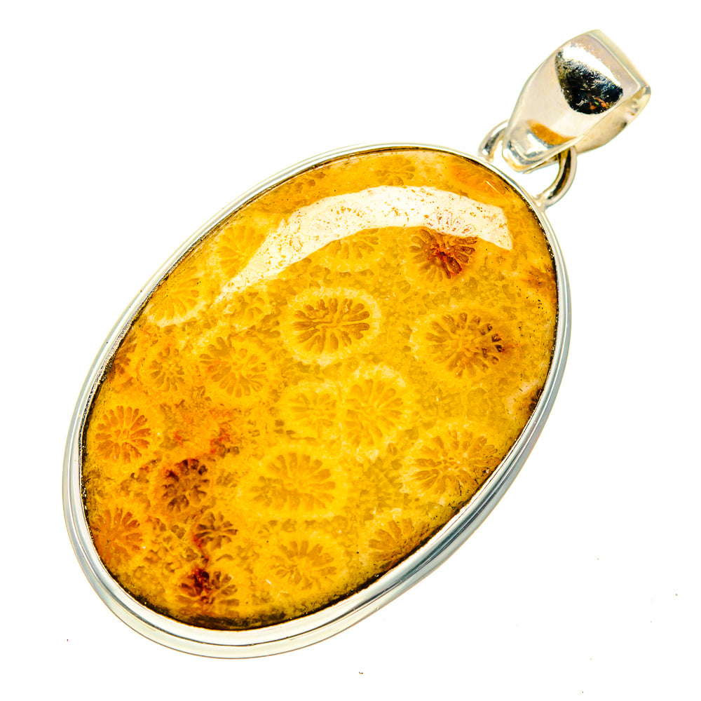 Fossil Coral Pendants handcrafted by Anasilvercos - PD742821