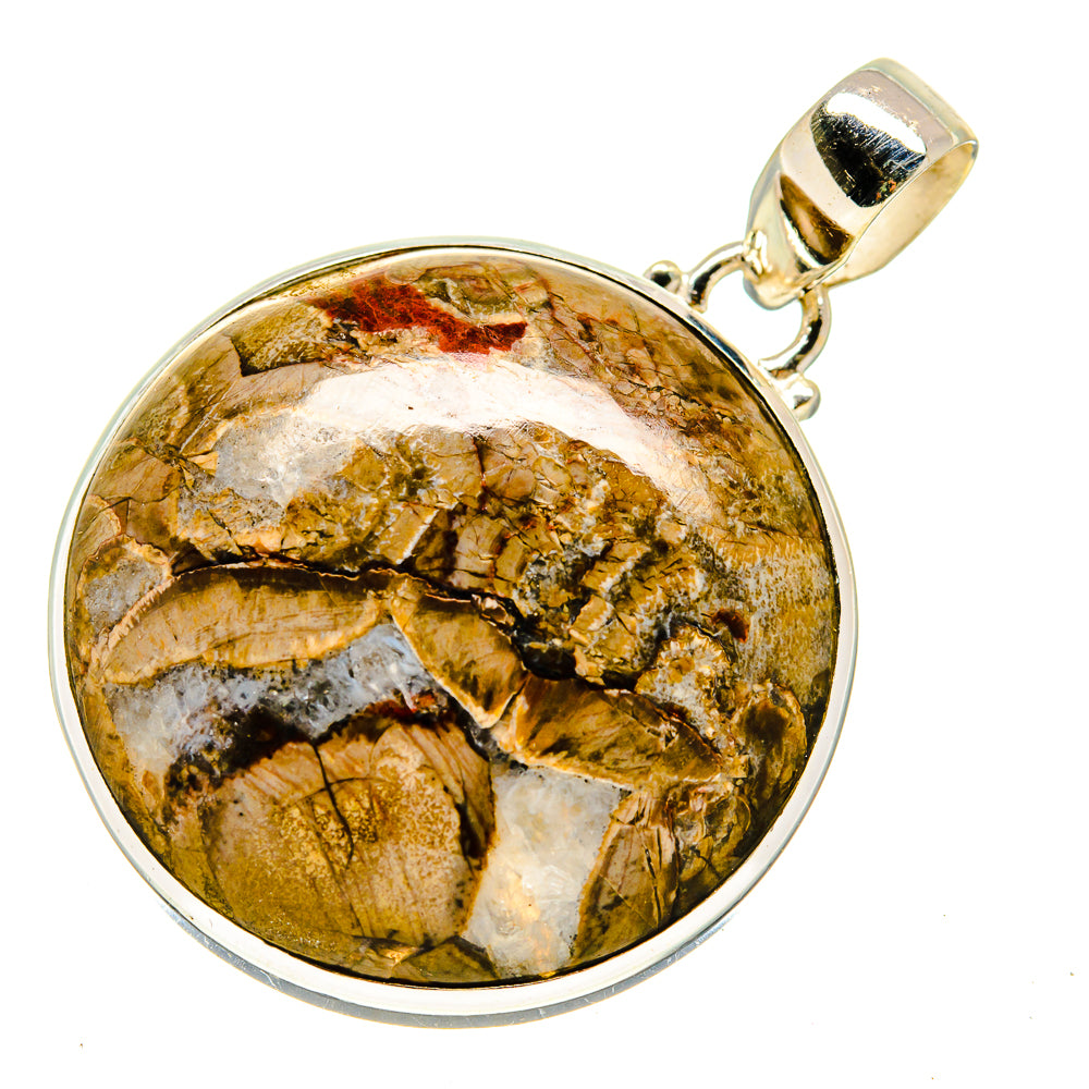 Mushroom Rhyolite Pendants handcrafted by Anasilvercos - PD742826