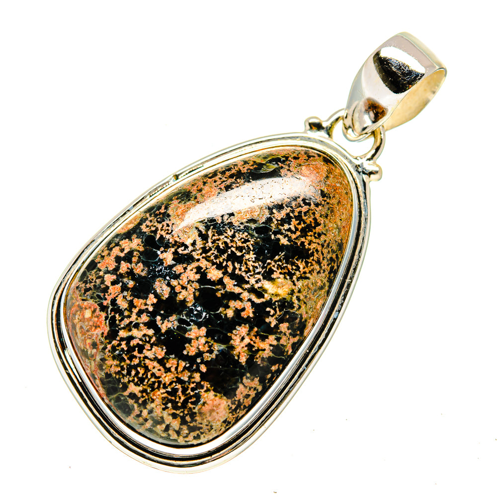 Snowflake Obsidian Pendants handcrafted by Anasilvercos - PD742839