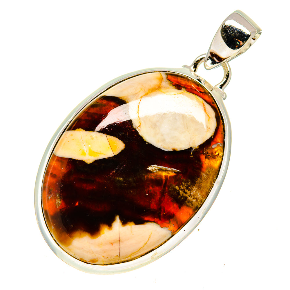 Peanut Wood Jasper Pendants handcrafted by Anasilvercos - PD742845