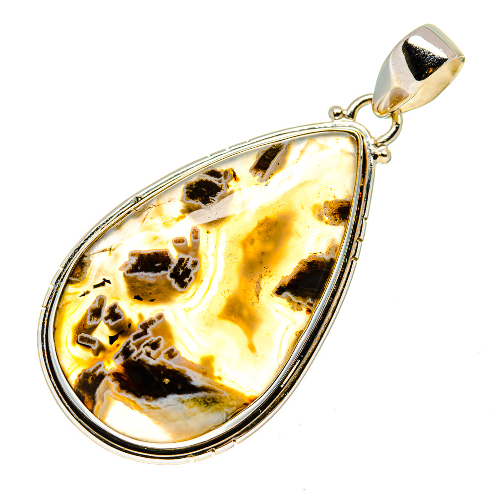 Moss Agate Pendants handcrafted by Anasilvercos - PD742930