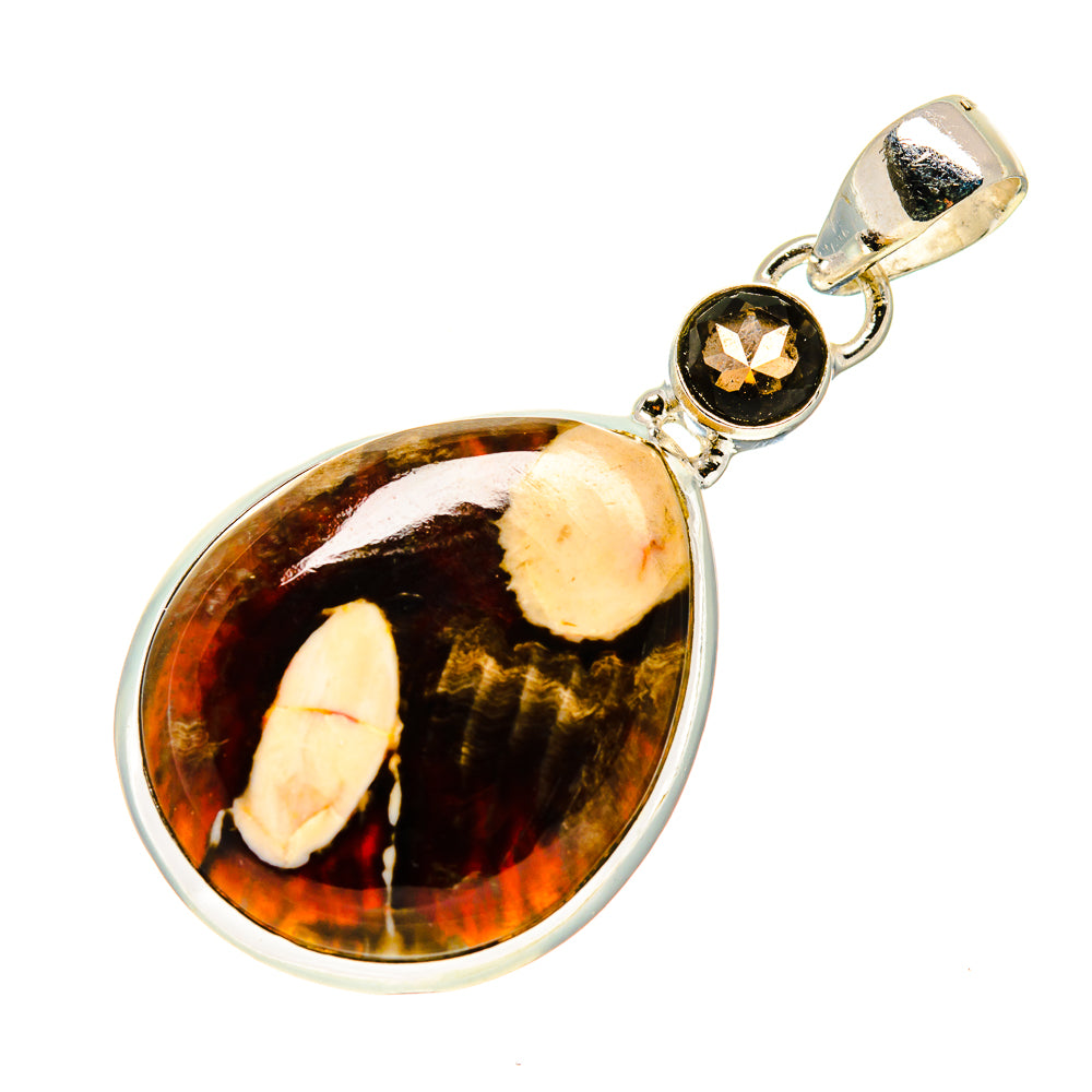 Peanut Wood Jasper Pendants handcrafted by Anasilvercos - PD743207