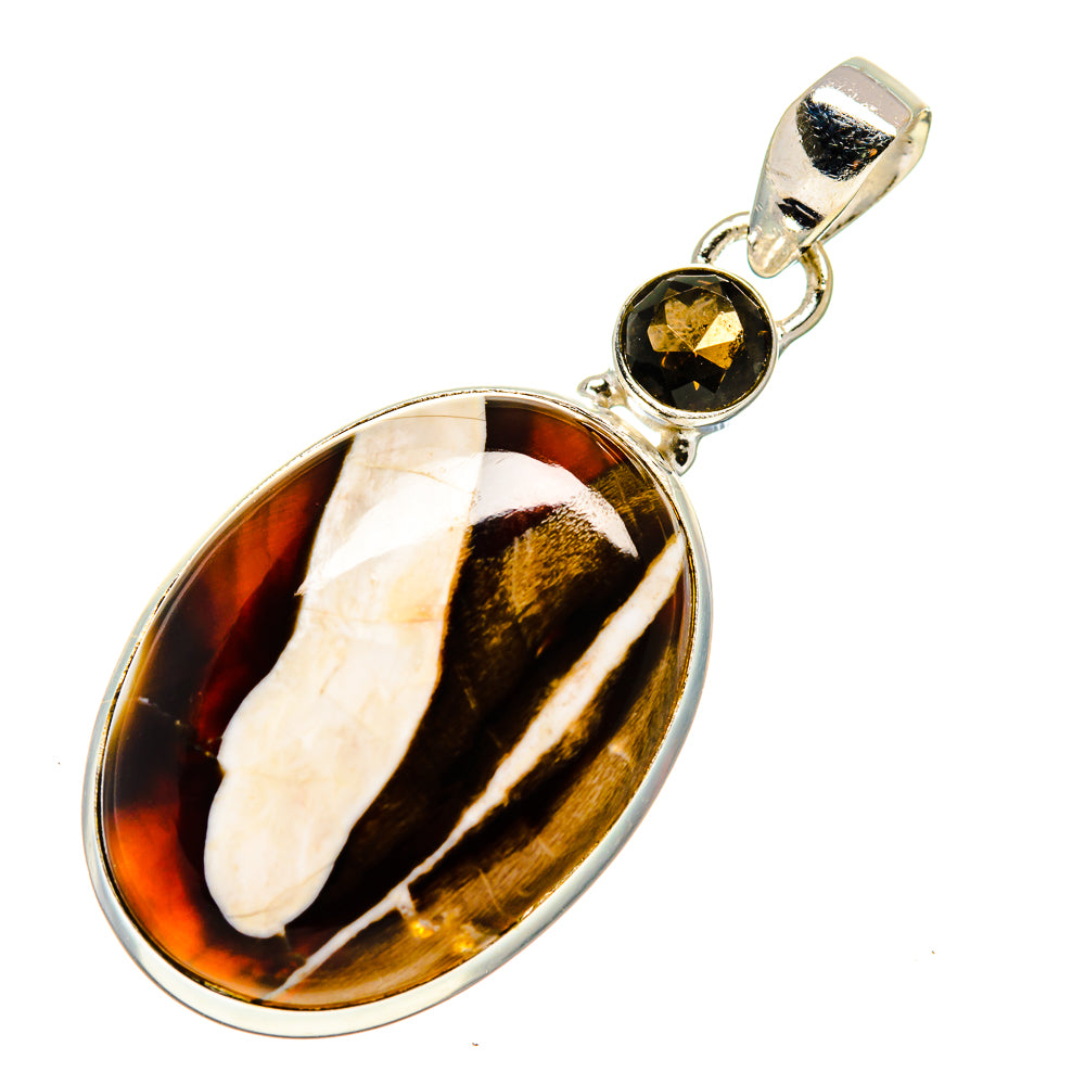 Peanut Wood Jasper Pendants handcrafted by Anasilvercos - PD743221