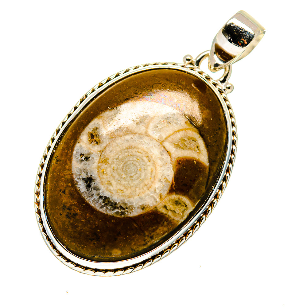 Orthoceras Fossil Pendants handcrafted by Anasilvercos - PD743264