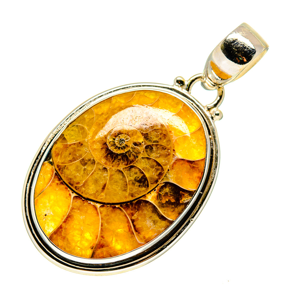 Ammonite Fossil Pendants handcrafted by Anasilvercos - PD743297
