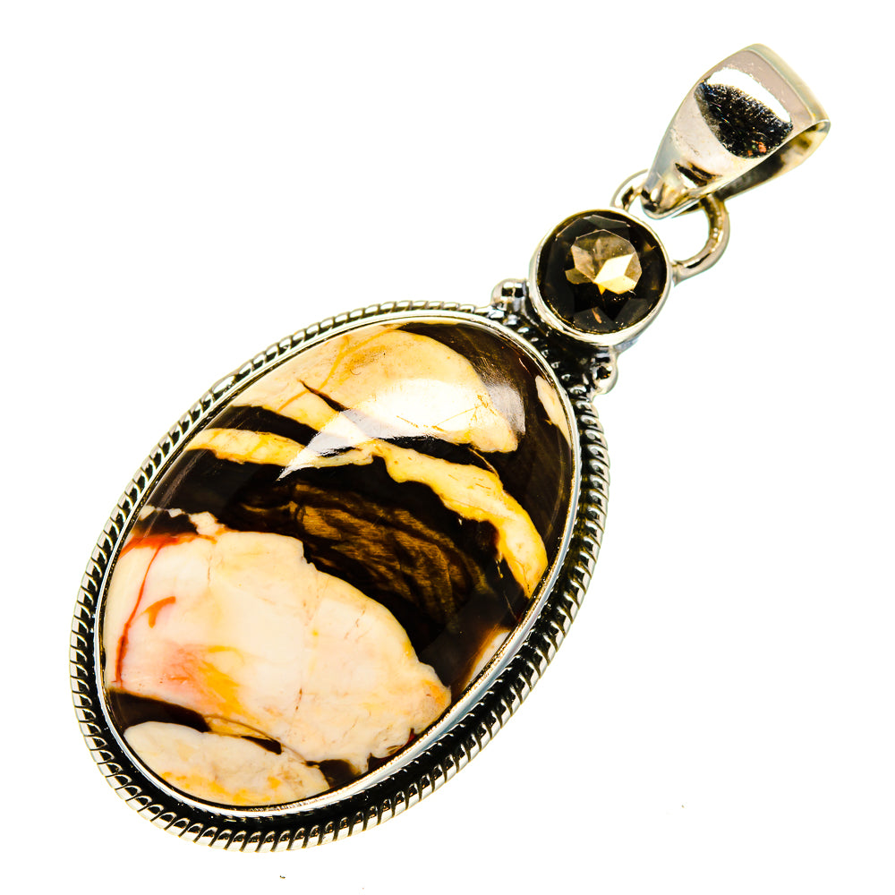 Peanut Wood Jasper Pendants handcrafted by Anasilvercos - PD743300