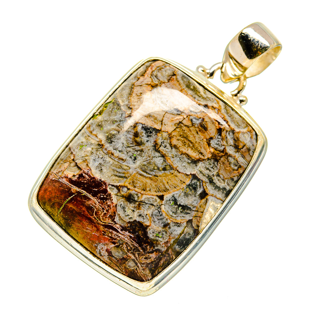 Mushroom Rhyolite Pendants handcrafted by Anasilvercos - PD743415