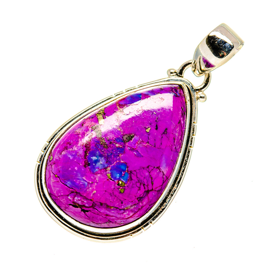 Purple Copper Composite Turquoise Pendants handcrafted by Anasilvercos - PD743421
