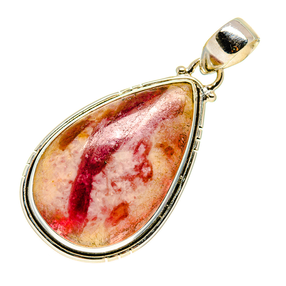 Pink Tourmaline Pendants handcrafted by Anasilvercos - PD743455