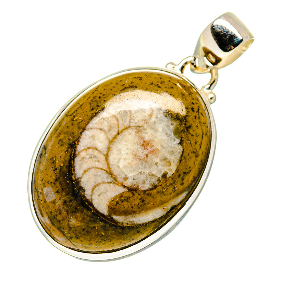 Orthoceras Fossil Pendants handcrafted by Anasilvercos - PD743476