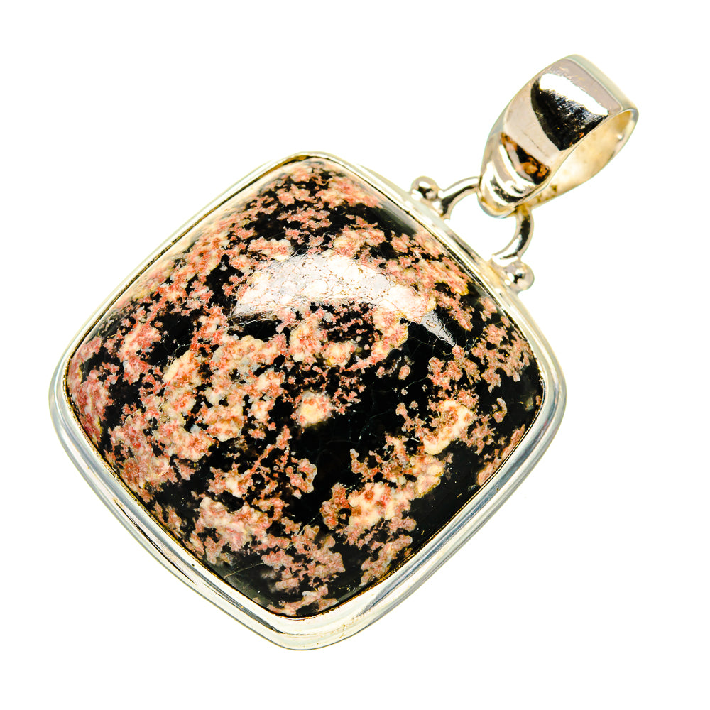 Snowflake Obsidian Pendants handcrafted by Anasilvercos - PD743481