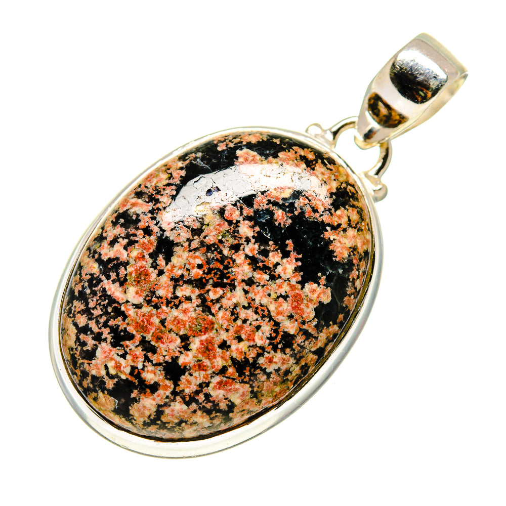 Snowflake Obsidian Pendants handcrafted by Anasilvercos - PD743489