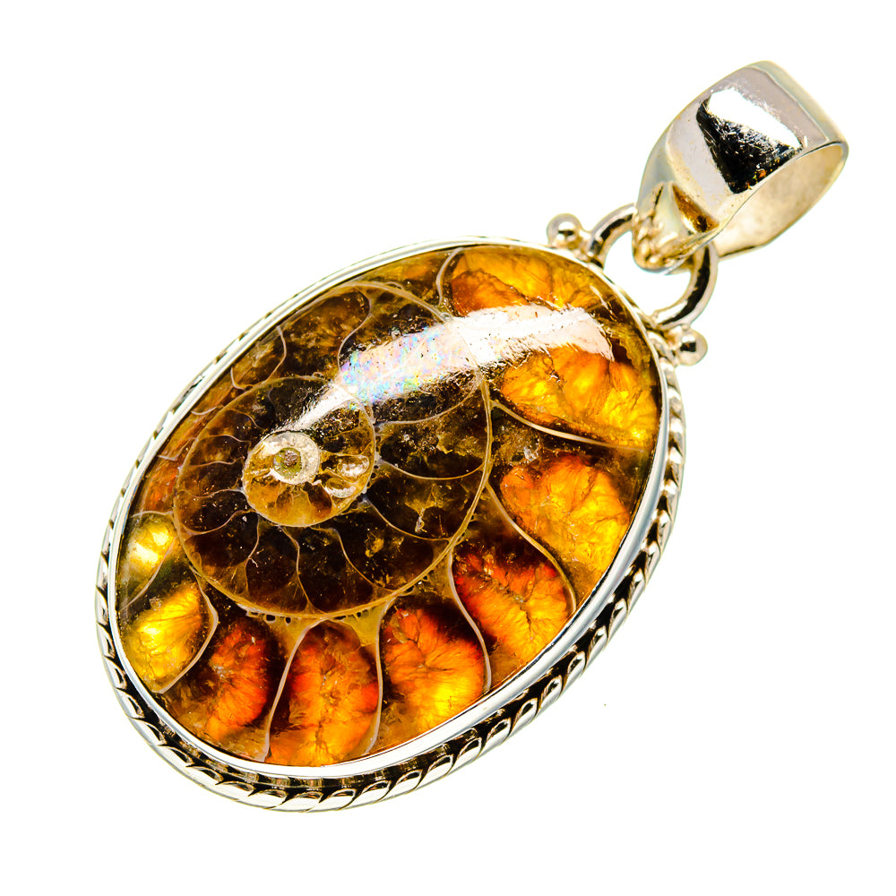 Ammonite Fossil Pendants handcrafted by Anasilvercos - PD743490