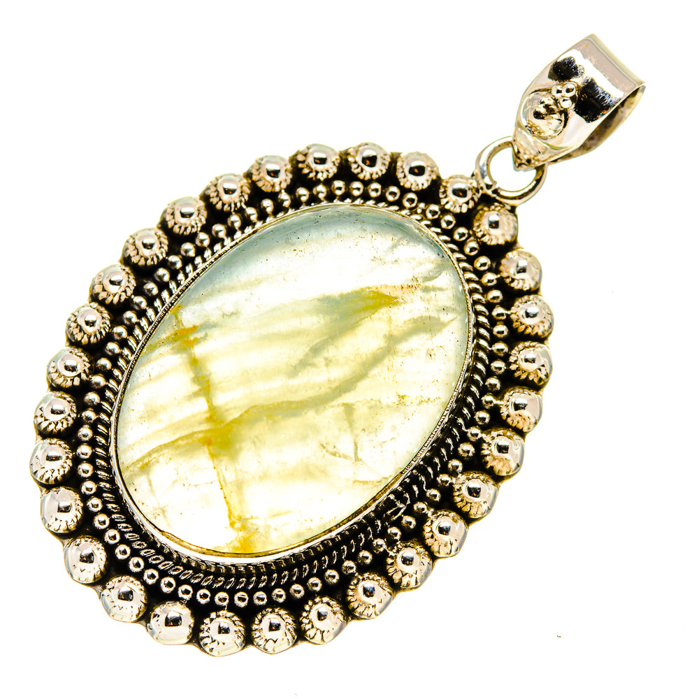 Green Fluorite Pendants handcrafted by Anasilvercos - PD743536