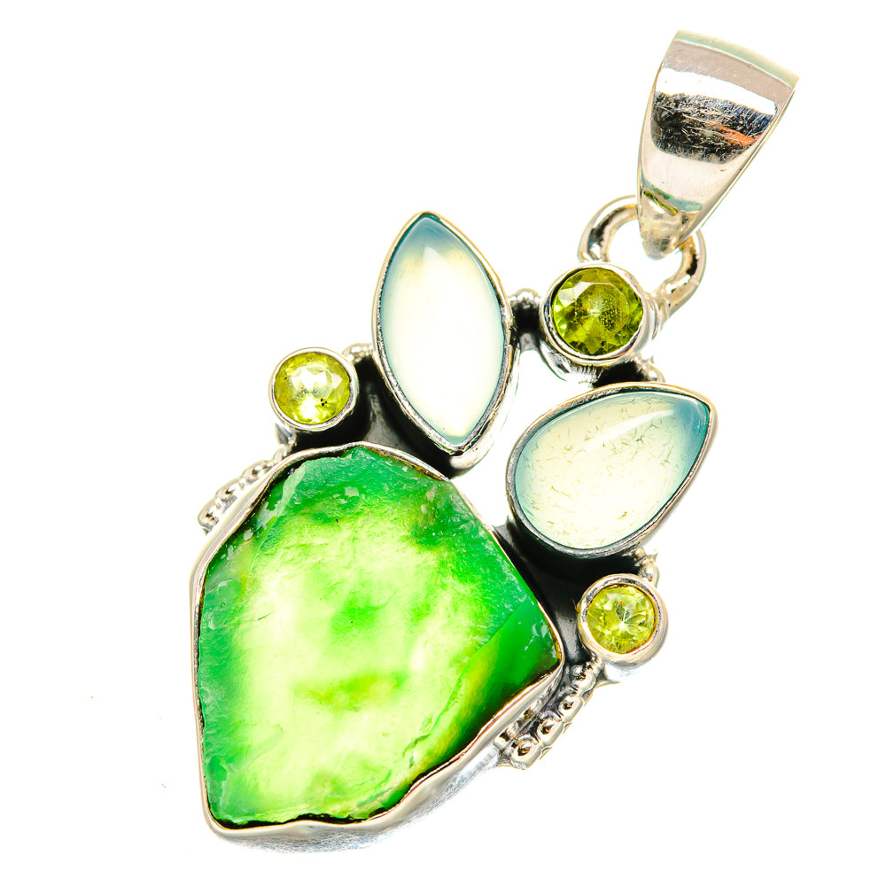 Chrysoprase Pendants handcrafted by Anasilvercos - PD7436