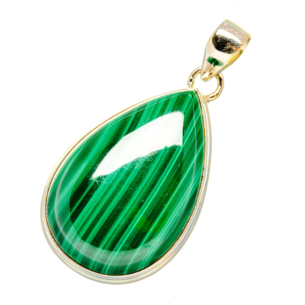 Malachite Pendants handcrafted by Anasilvercos - PD7437