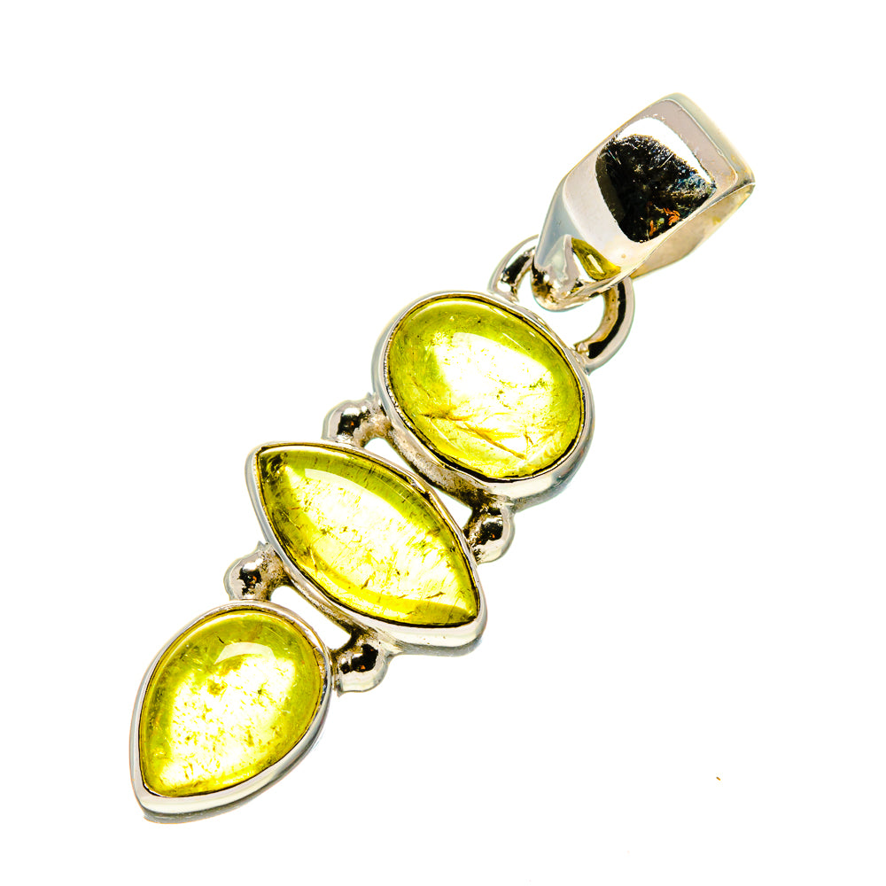 Green Tourmaline Pendants handcrafted by Anasilvercos - PD743755