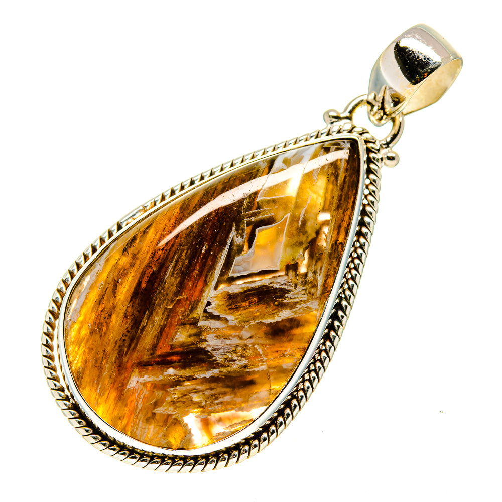 Turkish Tube Agate Pendants handcrafted by Anasilvercos - PD743807