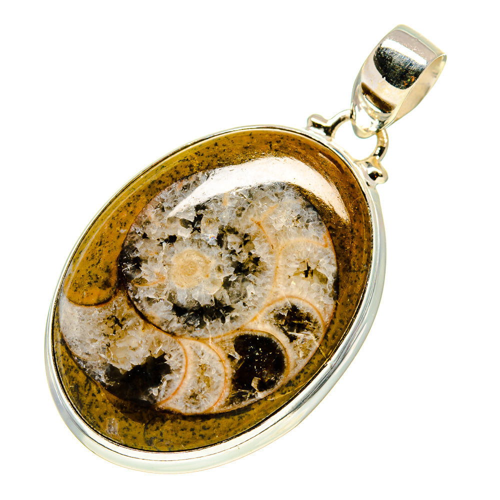Orthoceras Fossil Pendants handcrafted by Anasilvercos - PD743933