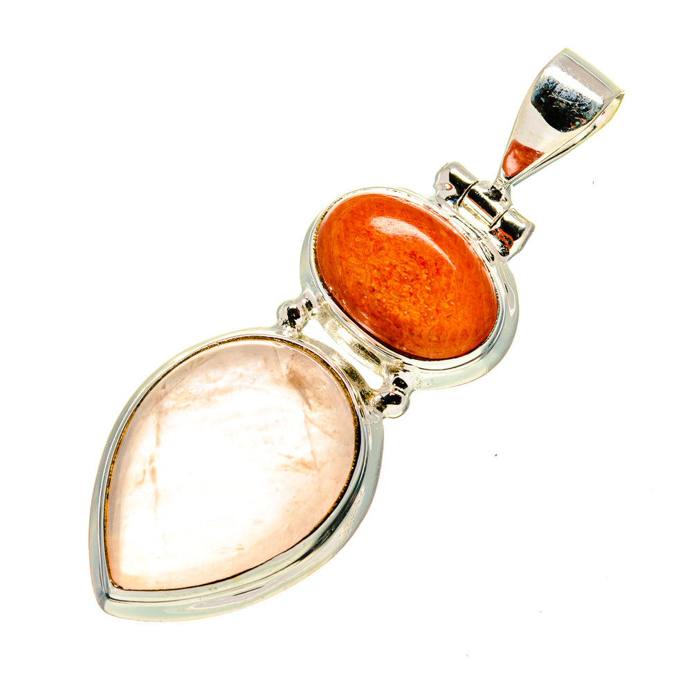 Rose Quartz Pendants handcrafted by Anasilvercos - PD743988