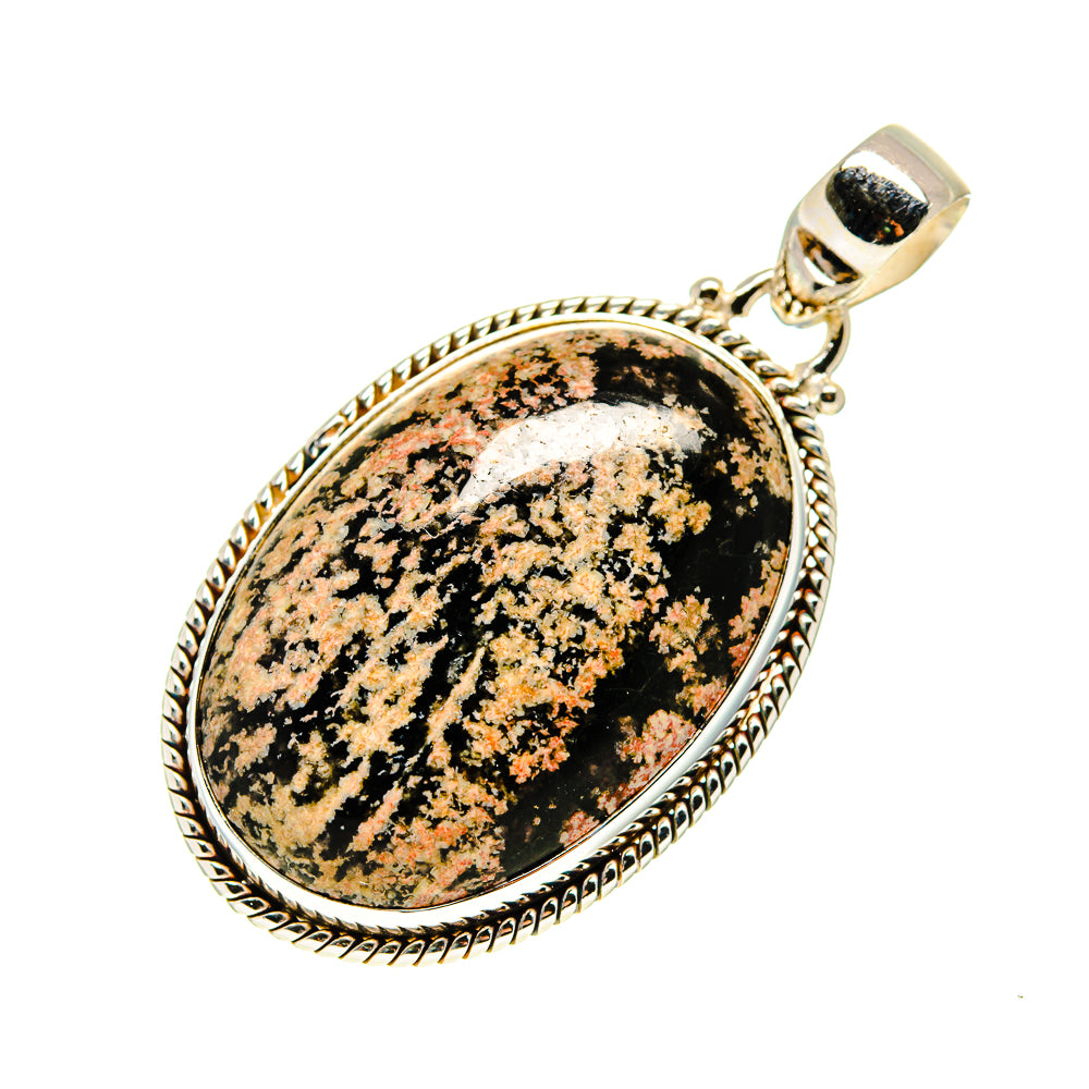 Snowflake Obsidian Pendants handcrafted by Anasilvercos - PD744019