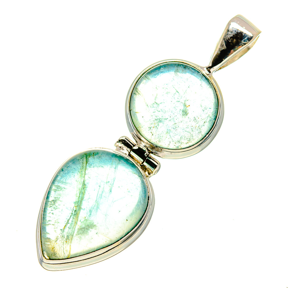 Green Fluorite Pendants handcrafted by Anasilvercos - PD744051