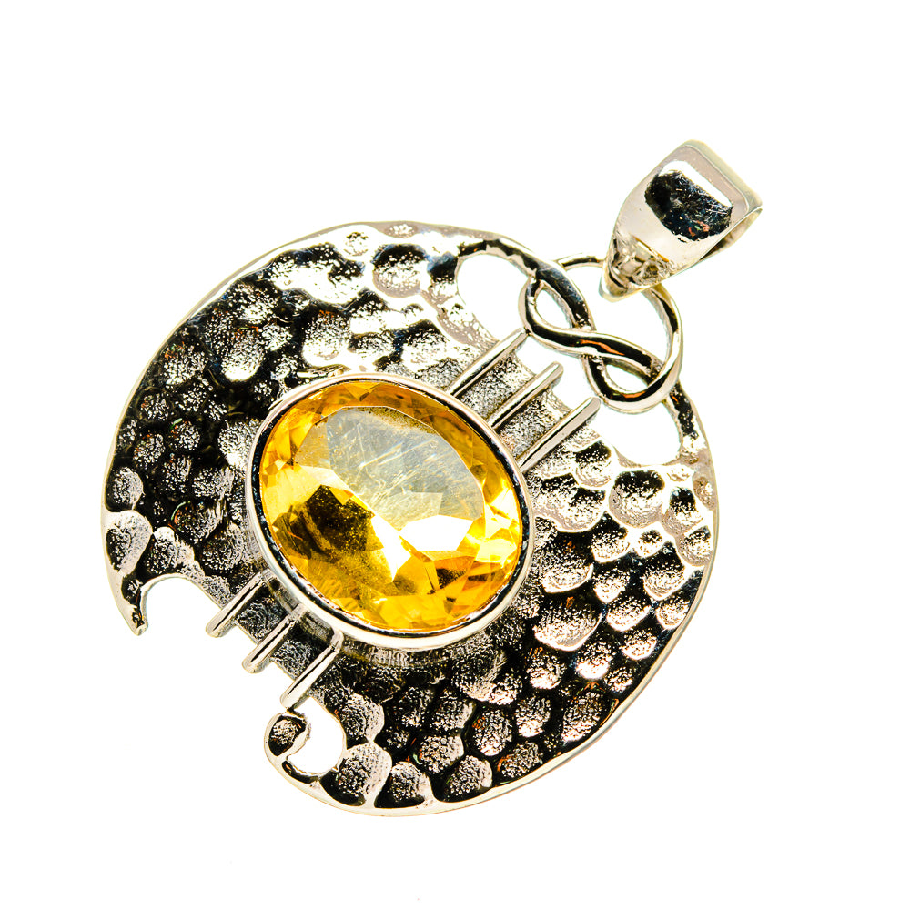 Citrine Pendants handcrafted by Anasilvercos - PD744081