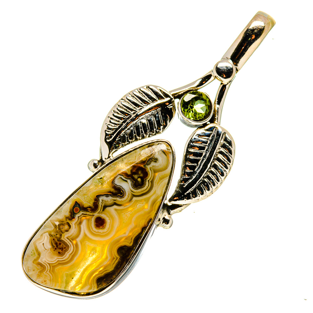Laguna Lace Agate Pendants handcrafted by Anasilvercos - PD744113