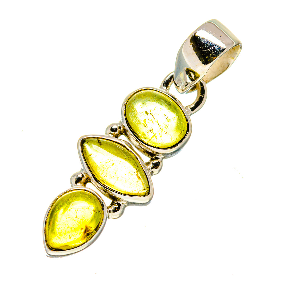 Olive Quartz Pendants handcrafted by Anasilvercos - PD744195