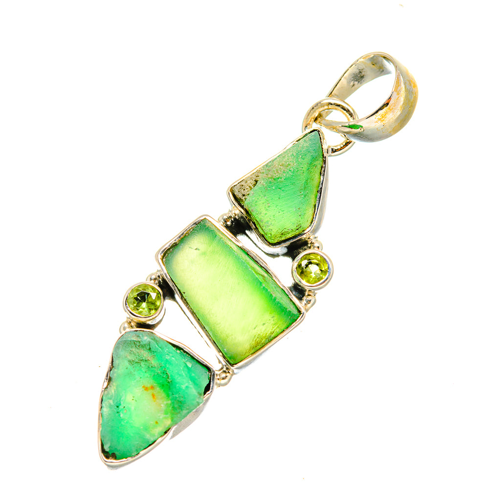 Chrysoprase Pendants handcrafted by Anasilvercos - PD7442