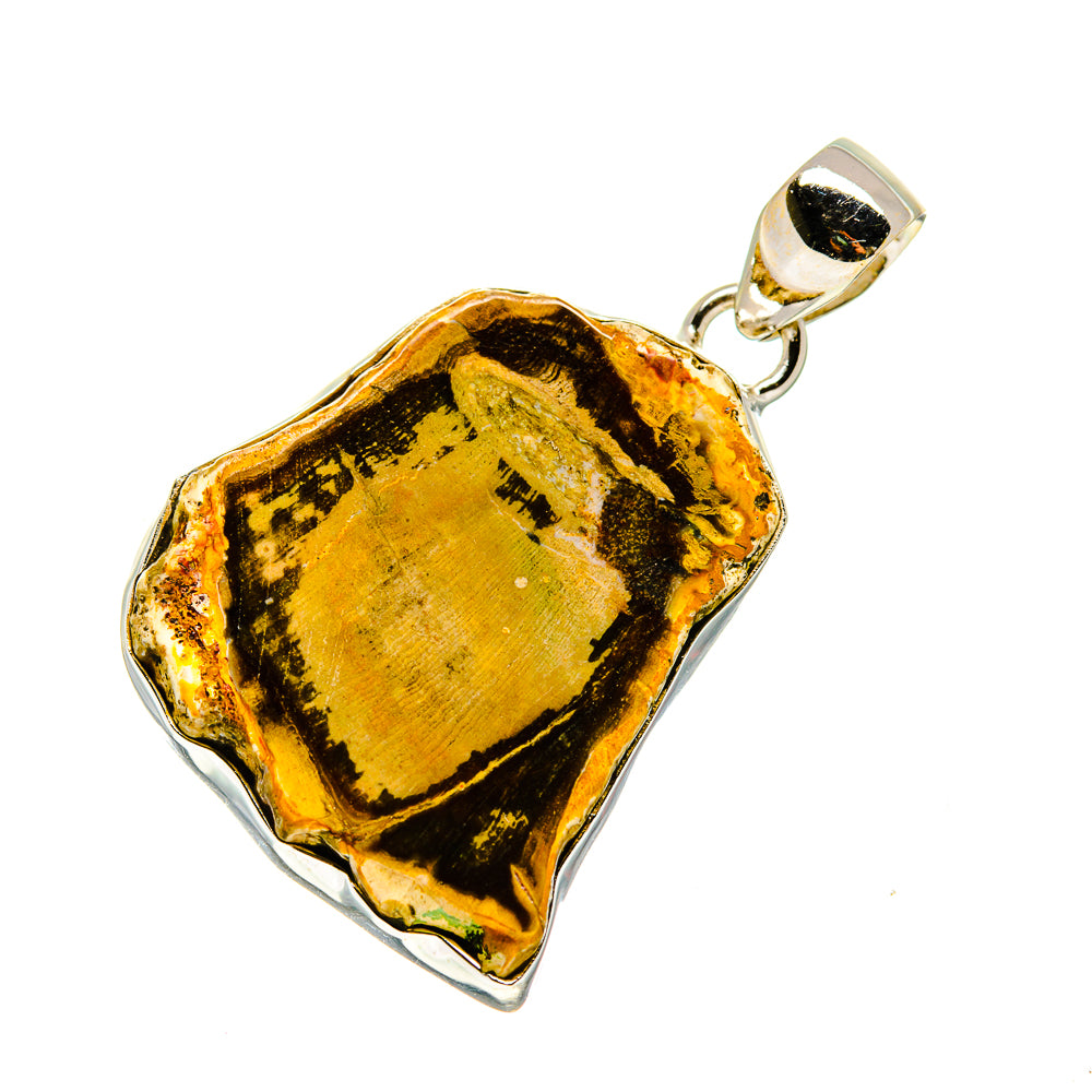 Petrified Wood Pendants handcrafted by Anasilvercos - PD744202