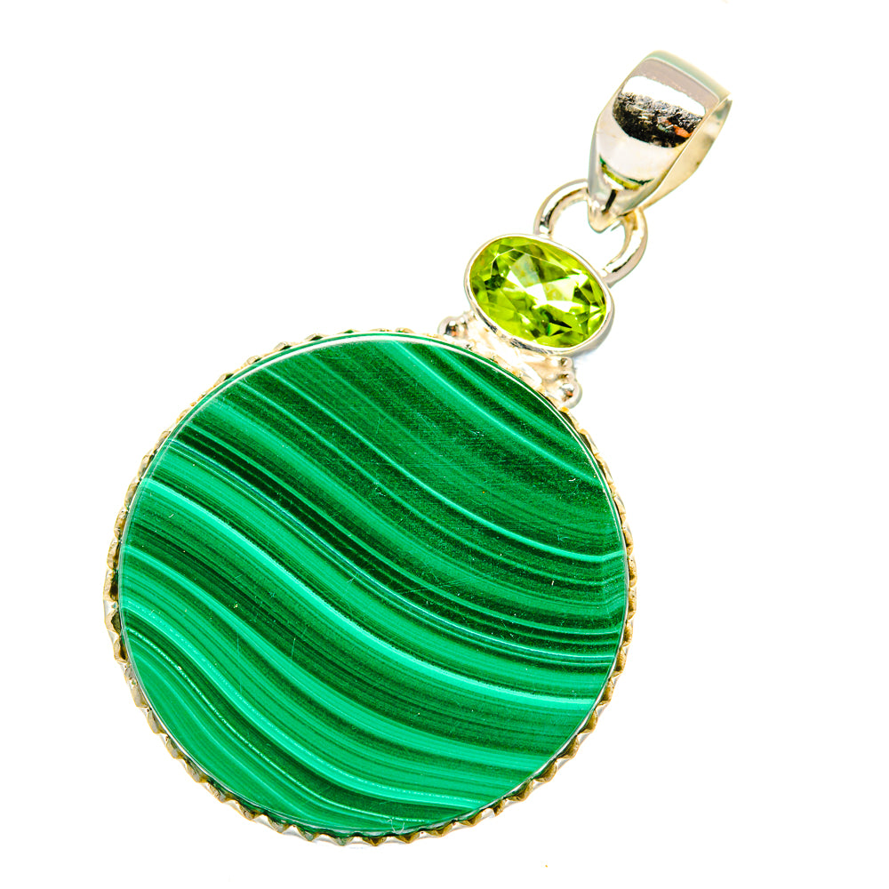 Malachite Pendants handcrafted by Anasilvercos - PD7443