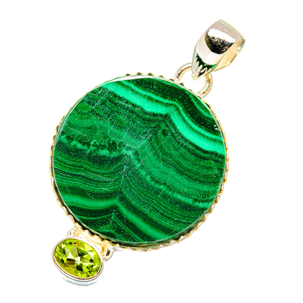Malachite Pendants handcrafted by Anasilvercos - PD7445