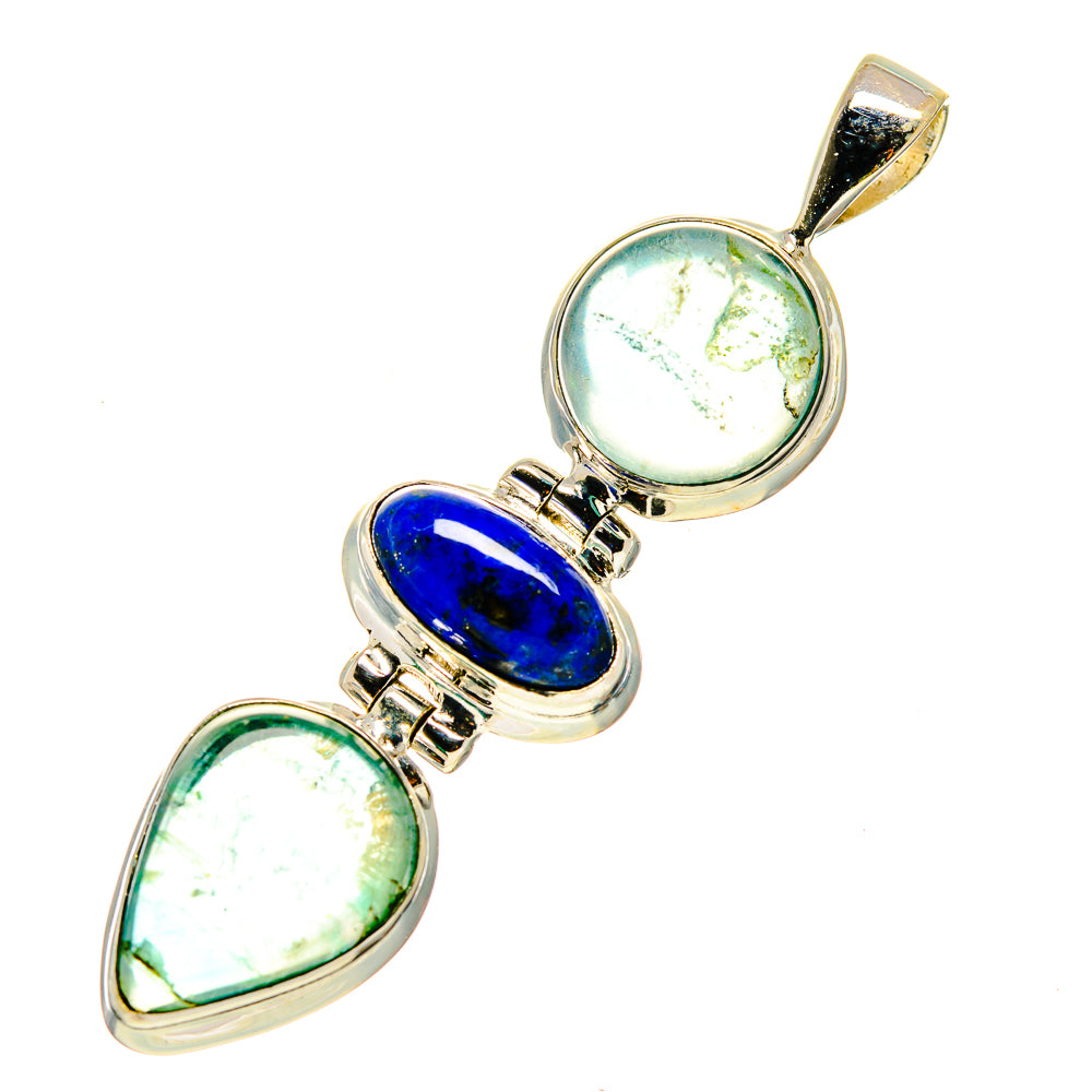 Green Fluorite Pendants handcrafted by Anasilvercos - PD744516