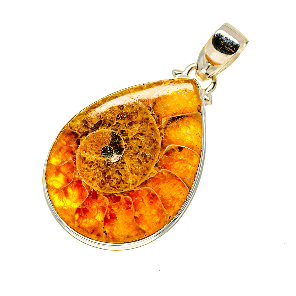 Ammonite Fossil Pendants handcrafted by Anasilvercos - PD744713