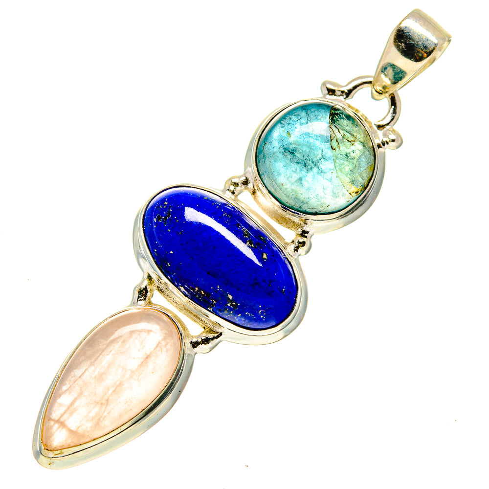 Rose Quartz Pendants handcrafted by Anasilvercos - PD744737
