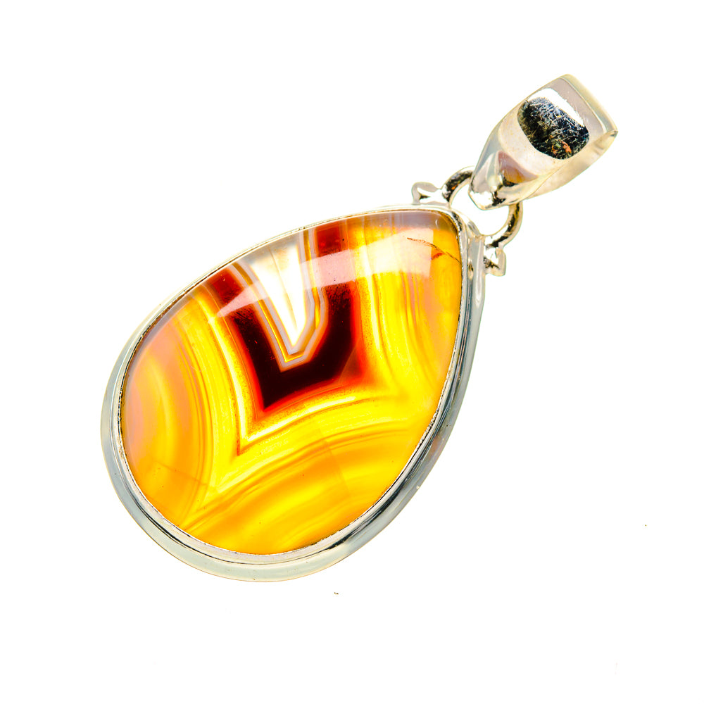 Botswana Agate Pendants handcrafted by Anasilvercos - PD744824